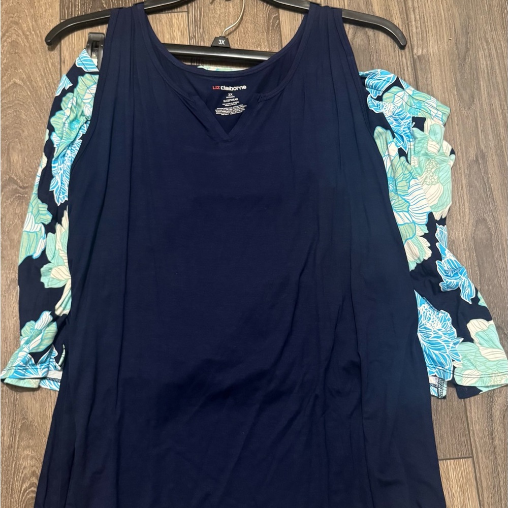 Liz Claiborne Navy Blue Pajama Set